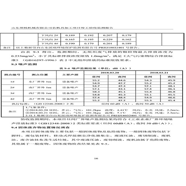 建設項目竣工環境保護驗收檢測報告-19